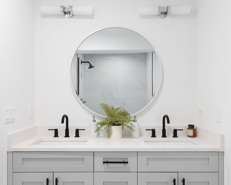 Floating Vanity with Under-Cabinet Lighting
